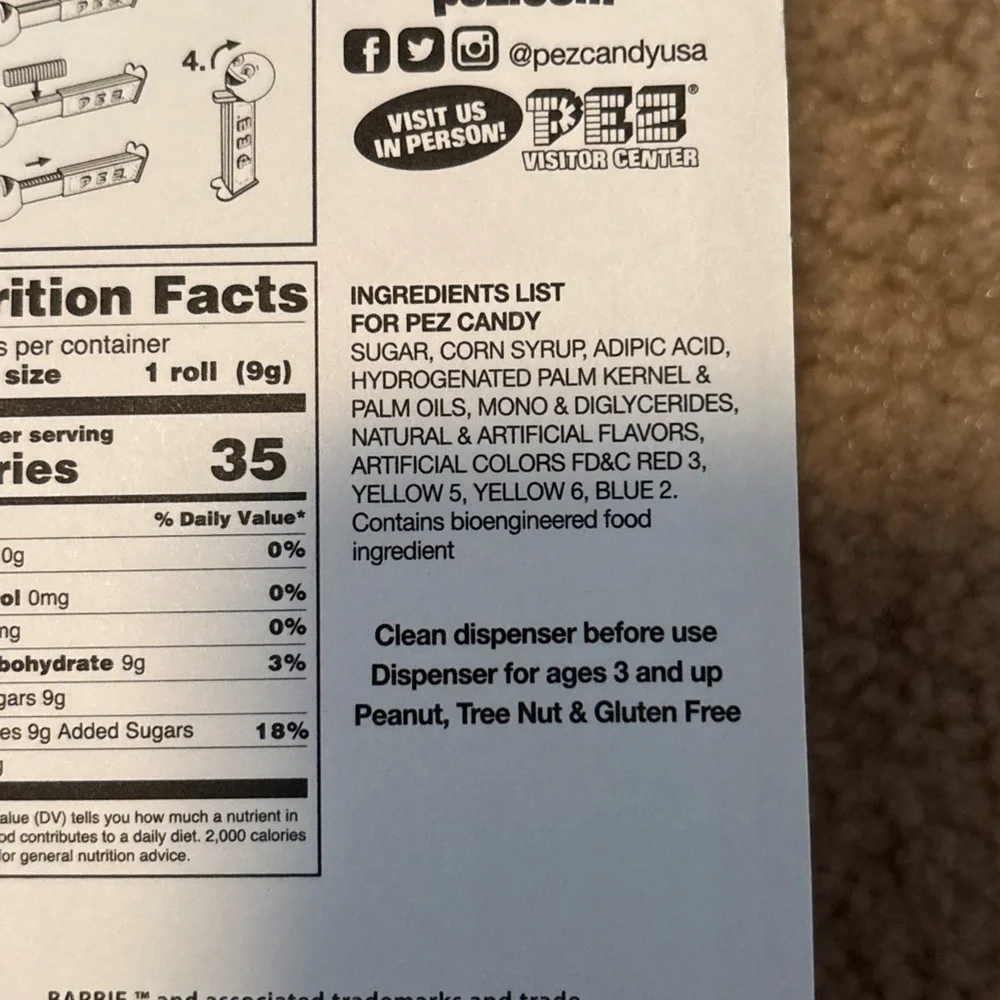 BARBIE Pez Dispenser ~BARBIE With BLACK CURLY HAIR ~ Released 2024 New